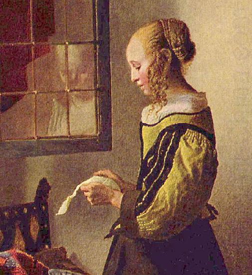 Johannes Vermeer Brieflesendes Madchen am offenen Fenster china oil painting image